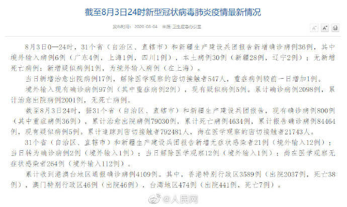 浙江新增本土确诊13例均在杭州/31省新增本土确诊10例