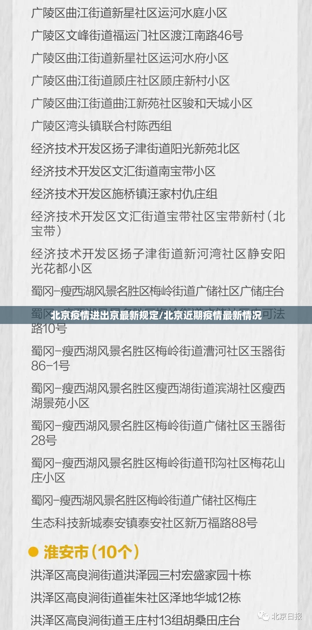 北京疫情进出京最新规定/北京近期疫情最新情况