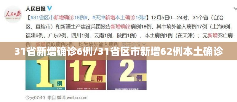 31省新增确诊6例/31省区市新增62例本土确诊