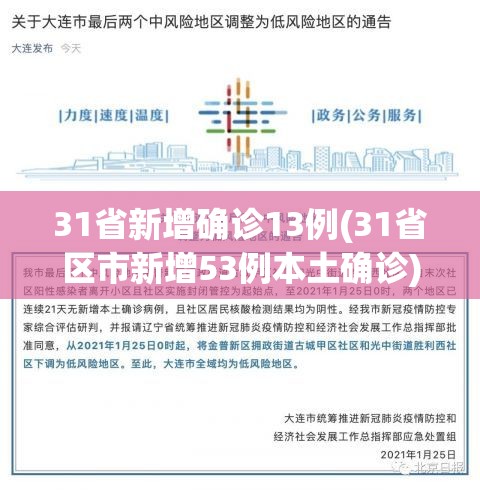 31省新增确诊13例(31省区市新增53例本土确诊)