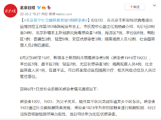 【北京7例感染者详情:多人由外省抵京，北京仍存少量社区筛查发现的感染者】