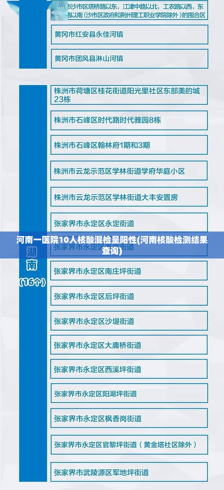 河南一医院10人核酸混检呈阳性(河南核酸检测结果查询)