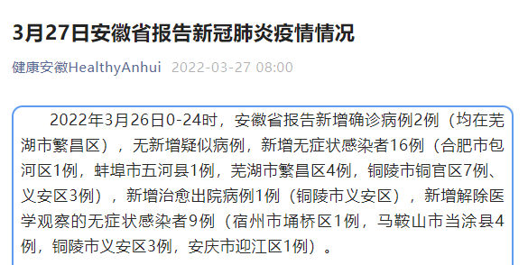 【江苏新增本土确诊23例无症状19例，安徽昨日新增无症状感染者19例 视频】