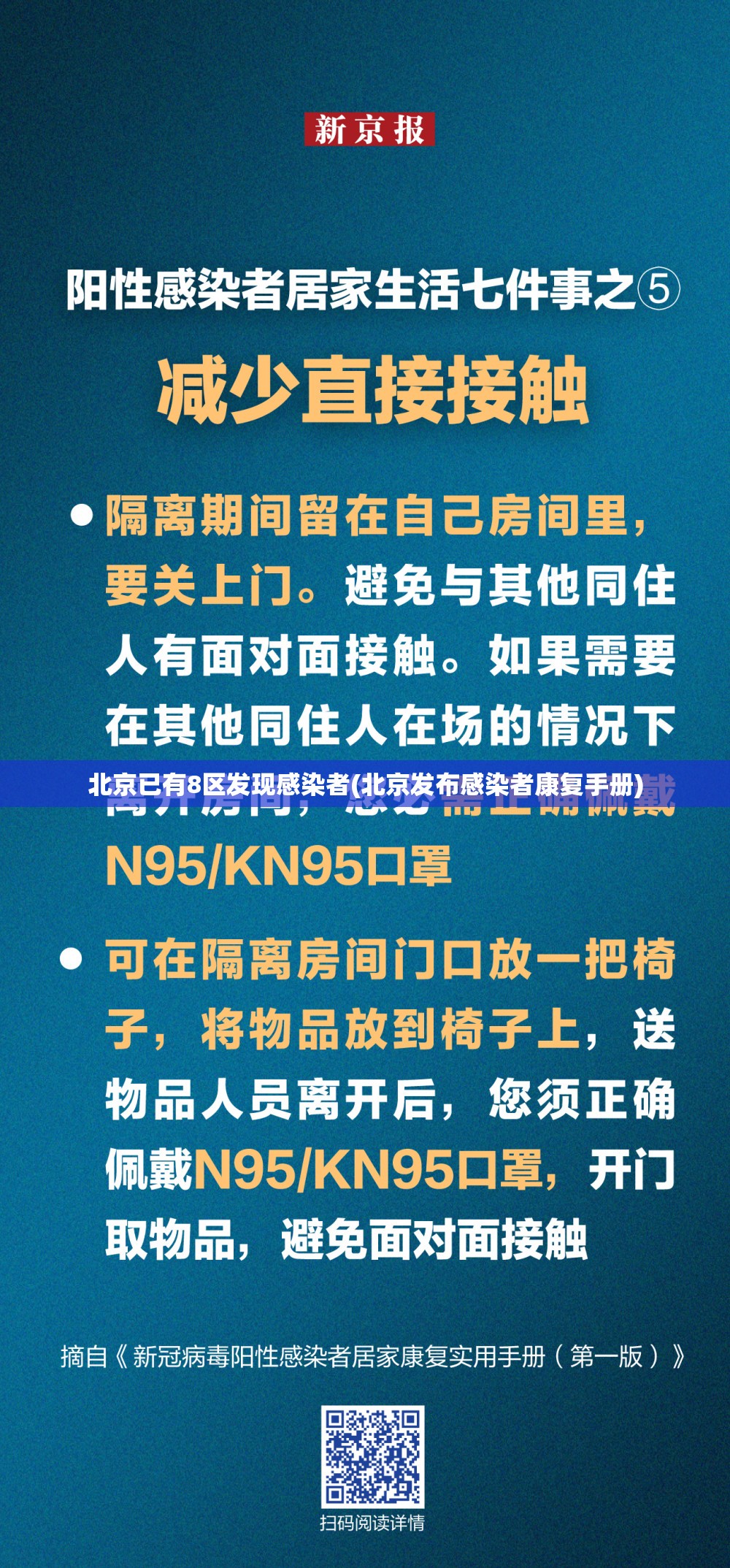 北京已有8区发现感染者(北京发布感染者康复手册)