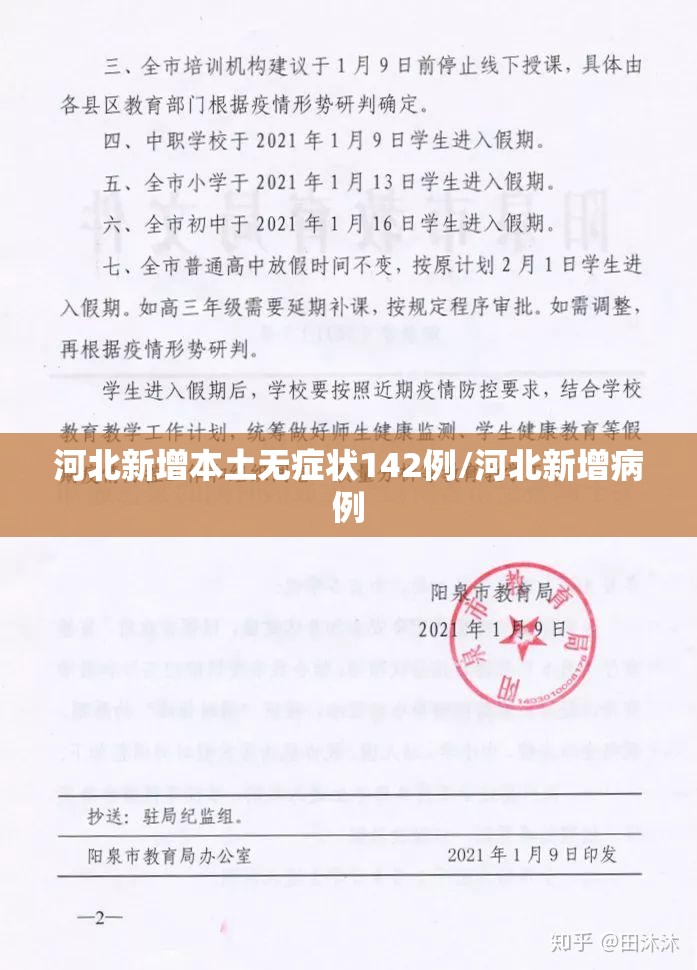 河北新增本土无症状142例/河北新增病例