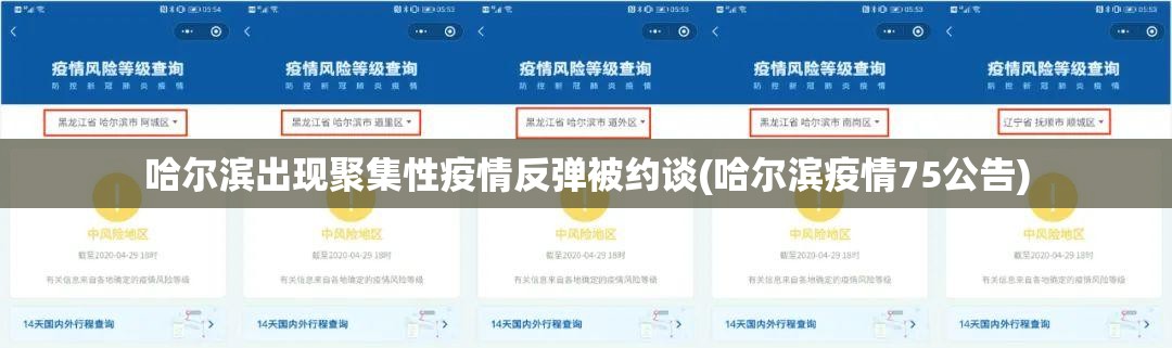 哈尔滨出现聚集性疫情反弹被约谈(哈尔滨疫情75公告)