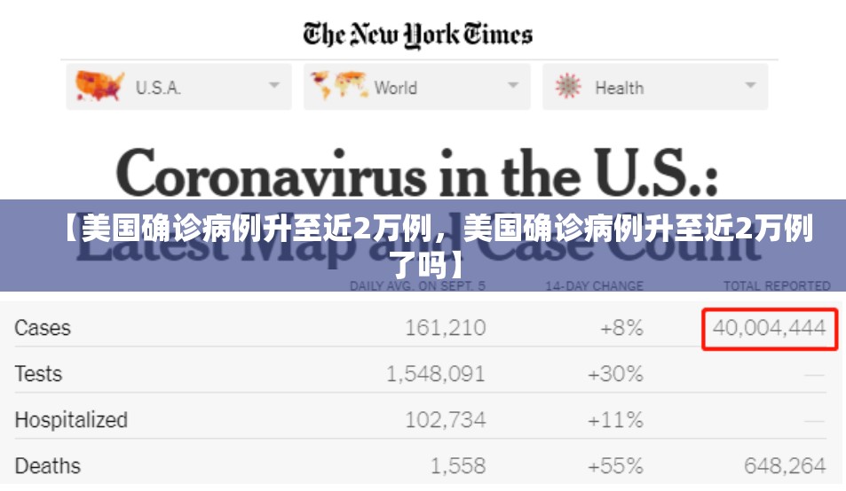 【美国确诊病例升至近2万例，美国确诊病例升至近2万例了吗】