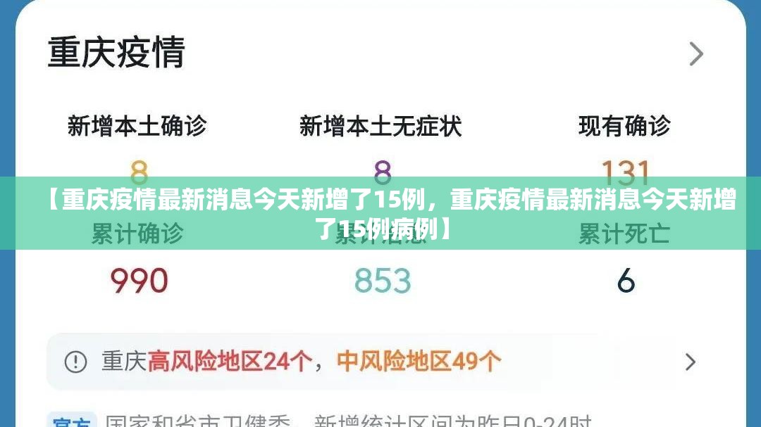 【重庆疫情最新消息今天新增了15例，重庆疫情最新消息今天新增了15例病例】