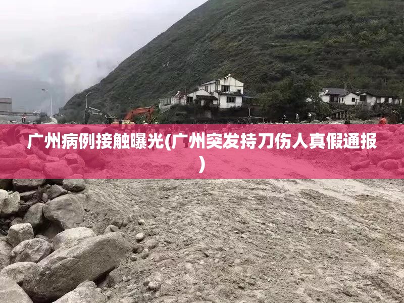广州病例接触曝光(广州突发持刀伤人真假通报)