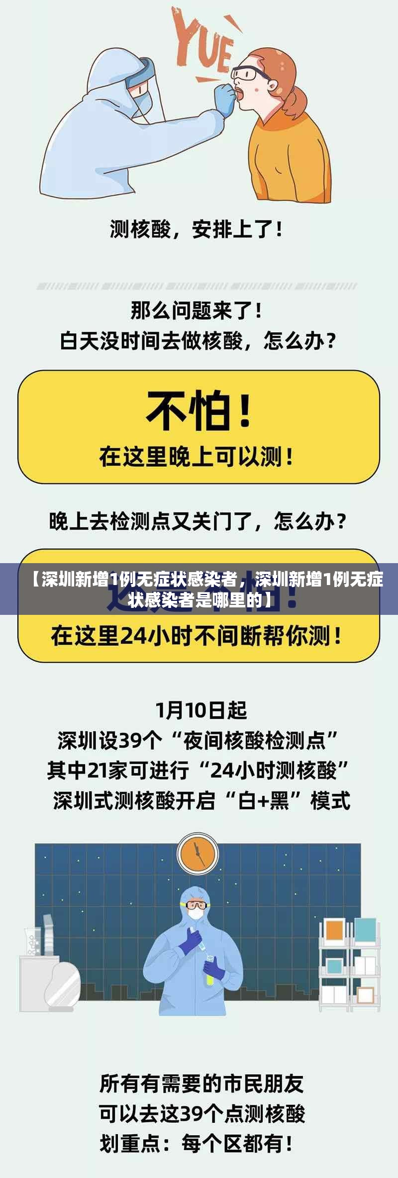 【深圳新增1例无症状感染者，深圳新增1例无症状感染者是哪里的】