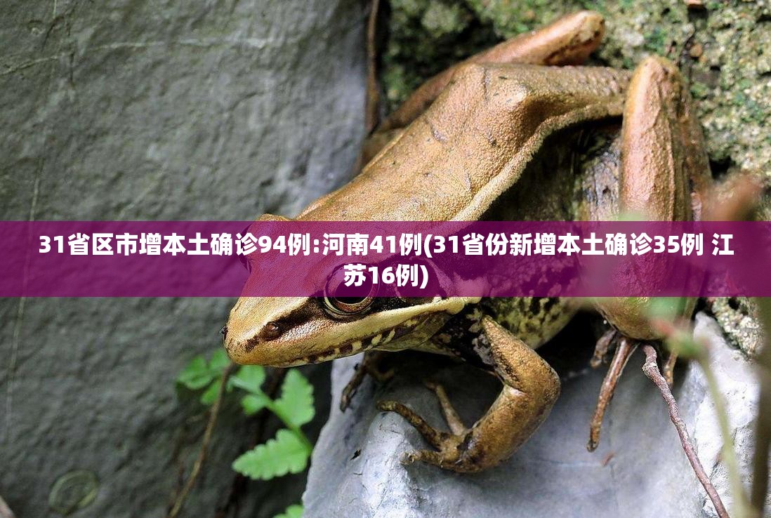 31省区市增本土确诊94例:河南41例(31省份新增本土确诊35例 江苏16例)