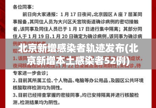 北京新增感染者轨迹发布(北京新增本土感染者52例)