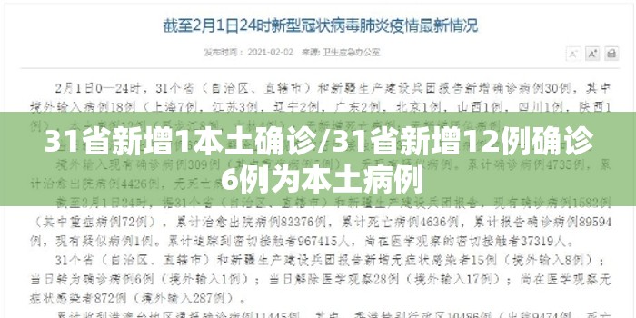 31省新增1本土确诊/31省新增12例确诊 6例为本土病例