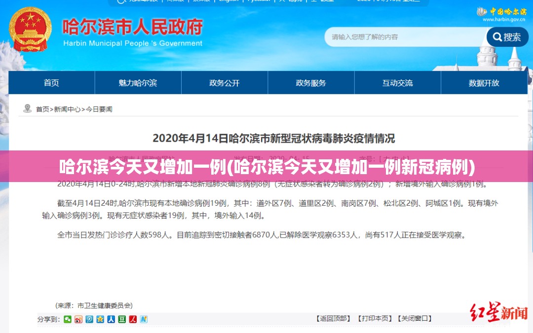 哈尔滨今天又增加一例(哈尔滨今天又增加一例新冠病例)